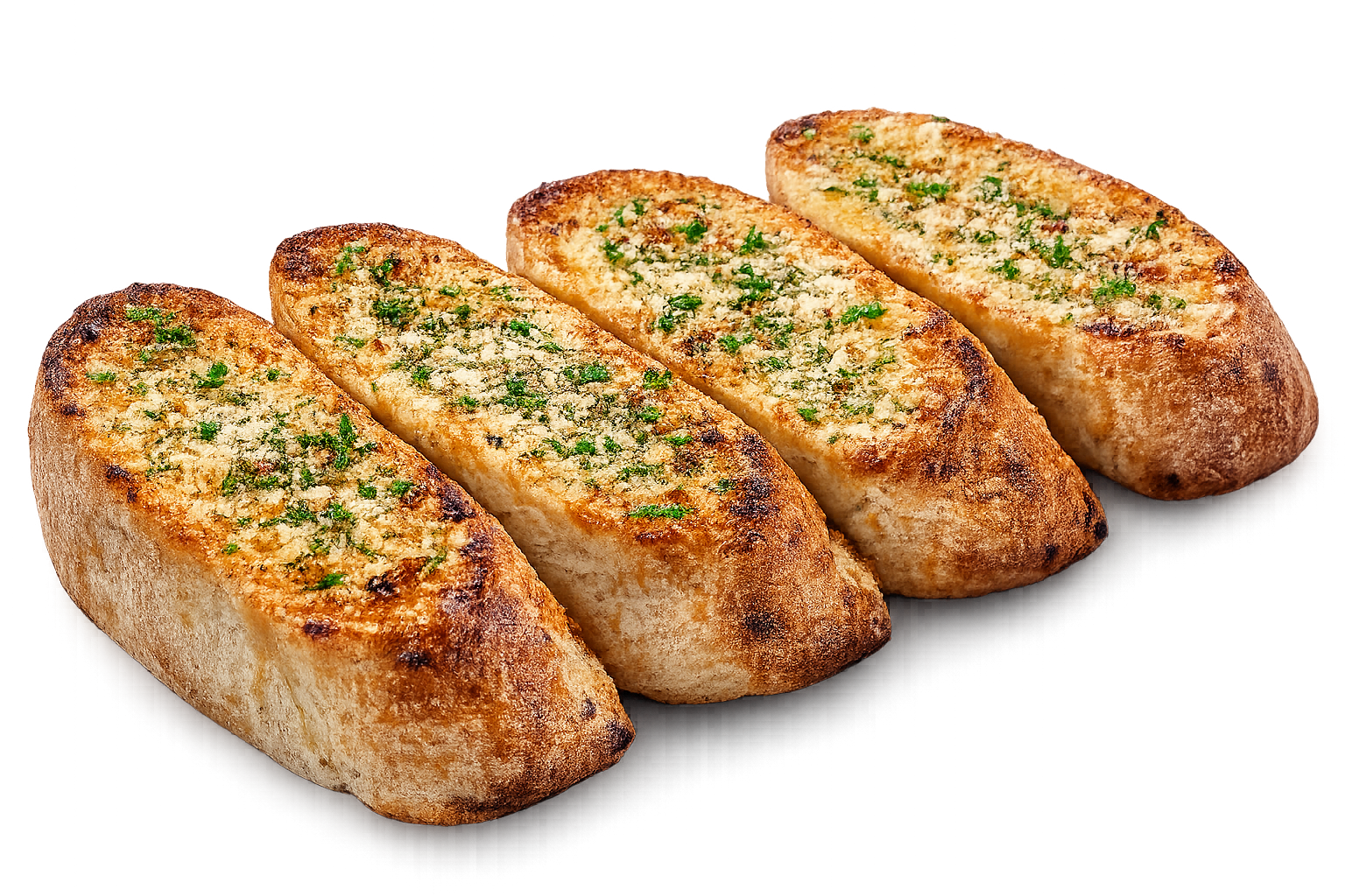 4 Slices Of Garlic Bread