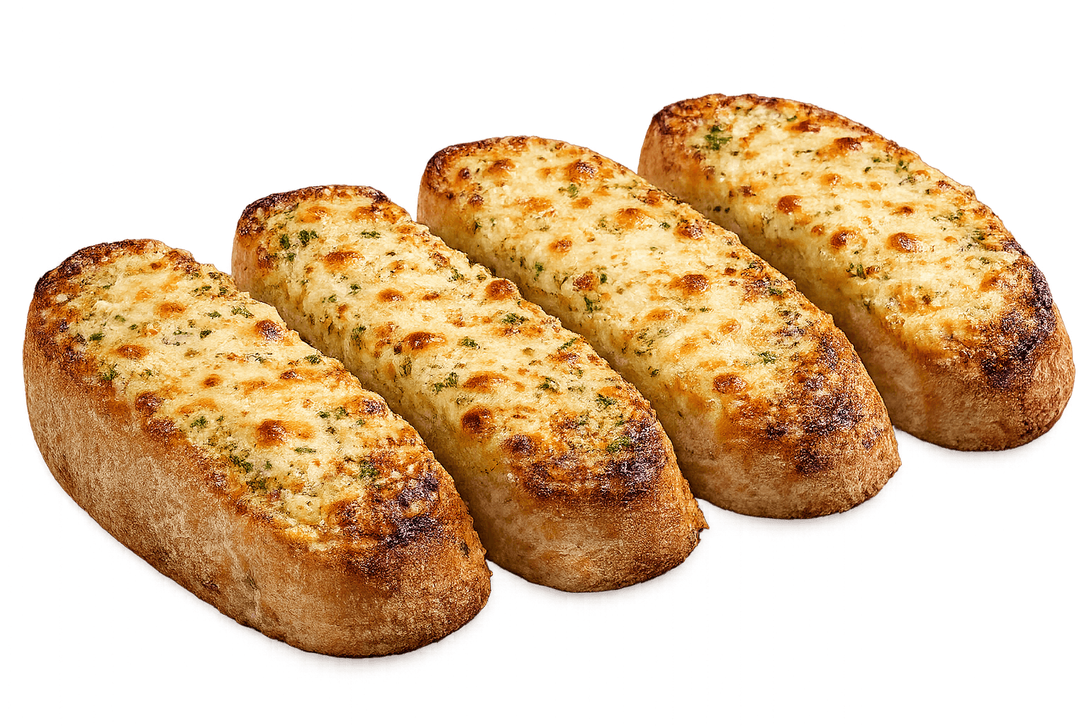 4 Slices Of Garlic Bread With Cheese