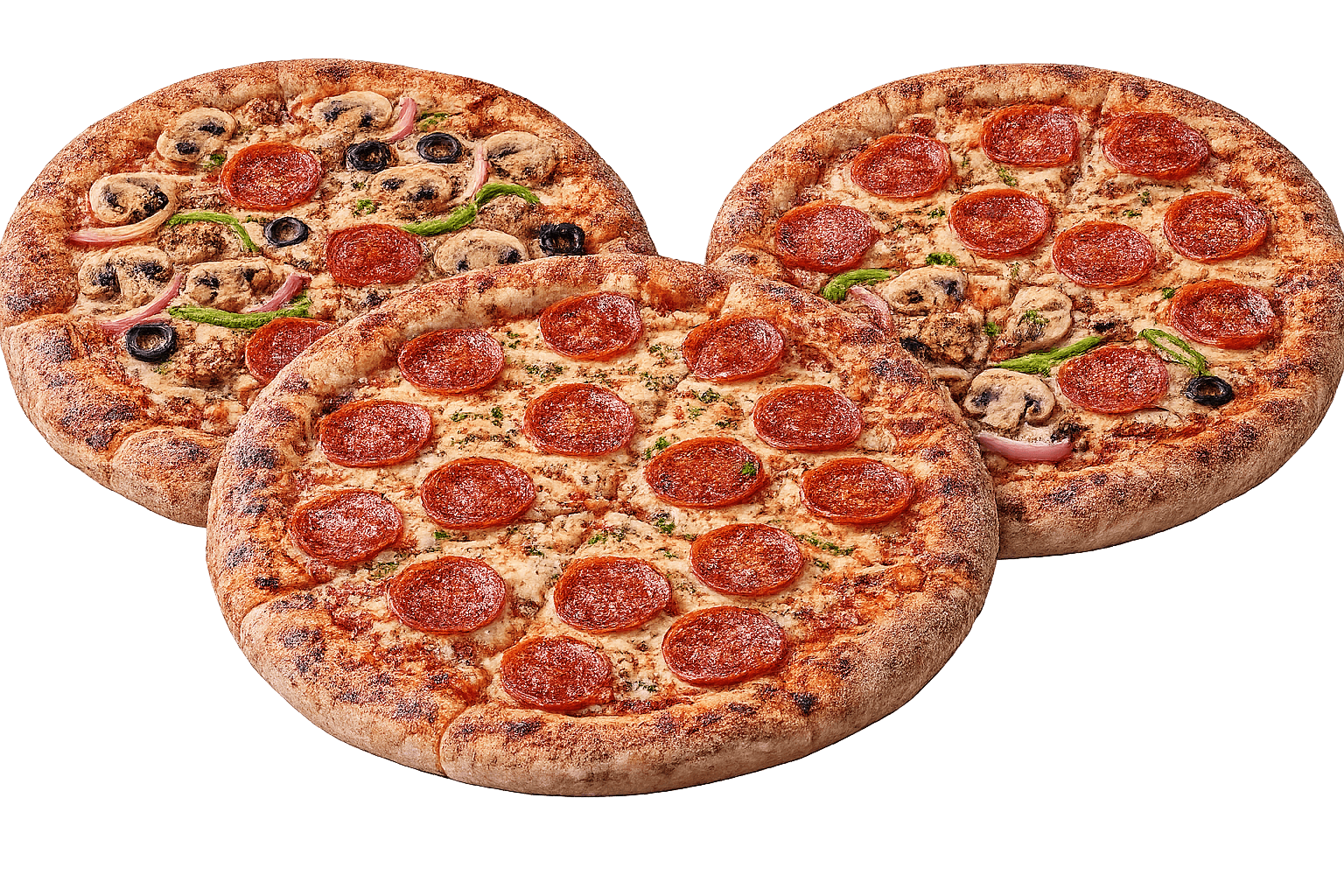 3 × 10" Pizzas